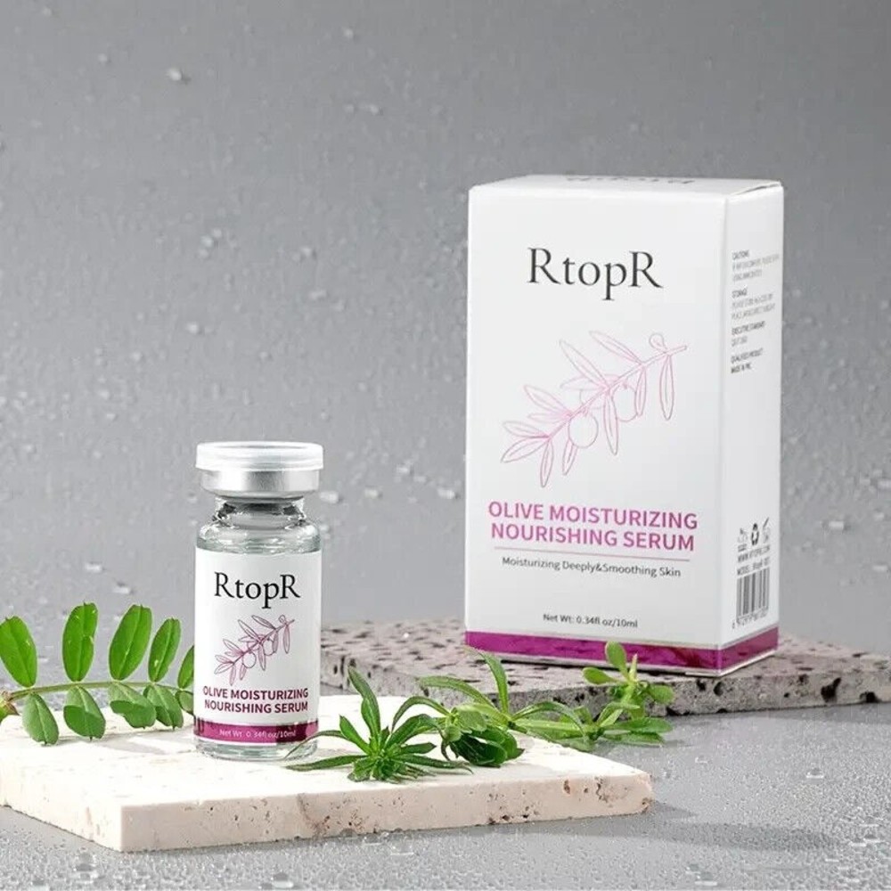 RtopR  Olive Moisturizing Nourishing Serum Liquid Hyaluronic Acid Firming - 10ml